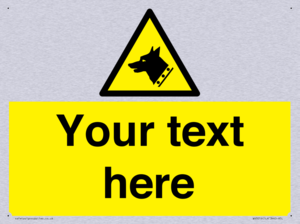 Custom Warning: Guard dog